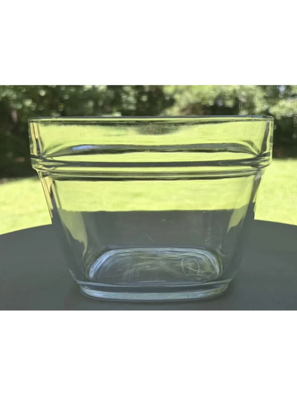 Rubbermaid Glass Storage Container 5.5 Cup/1.3 Liter with Black Lid 7N64
